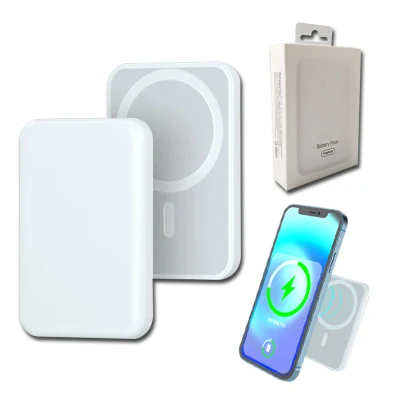 Magsafe 充電器 5000mAh パワーバンク 15W 高速磁気ワイヤレスポータブル充電器 iPhone 12/12 PRO/12 PRO Max用